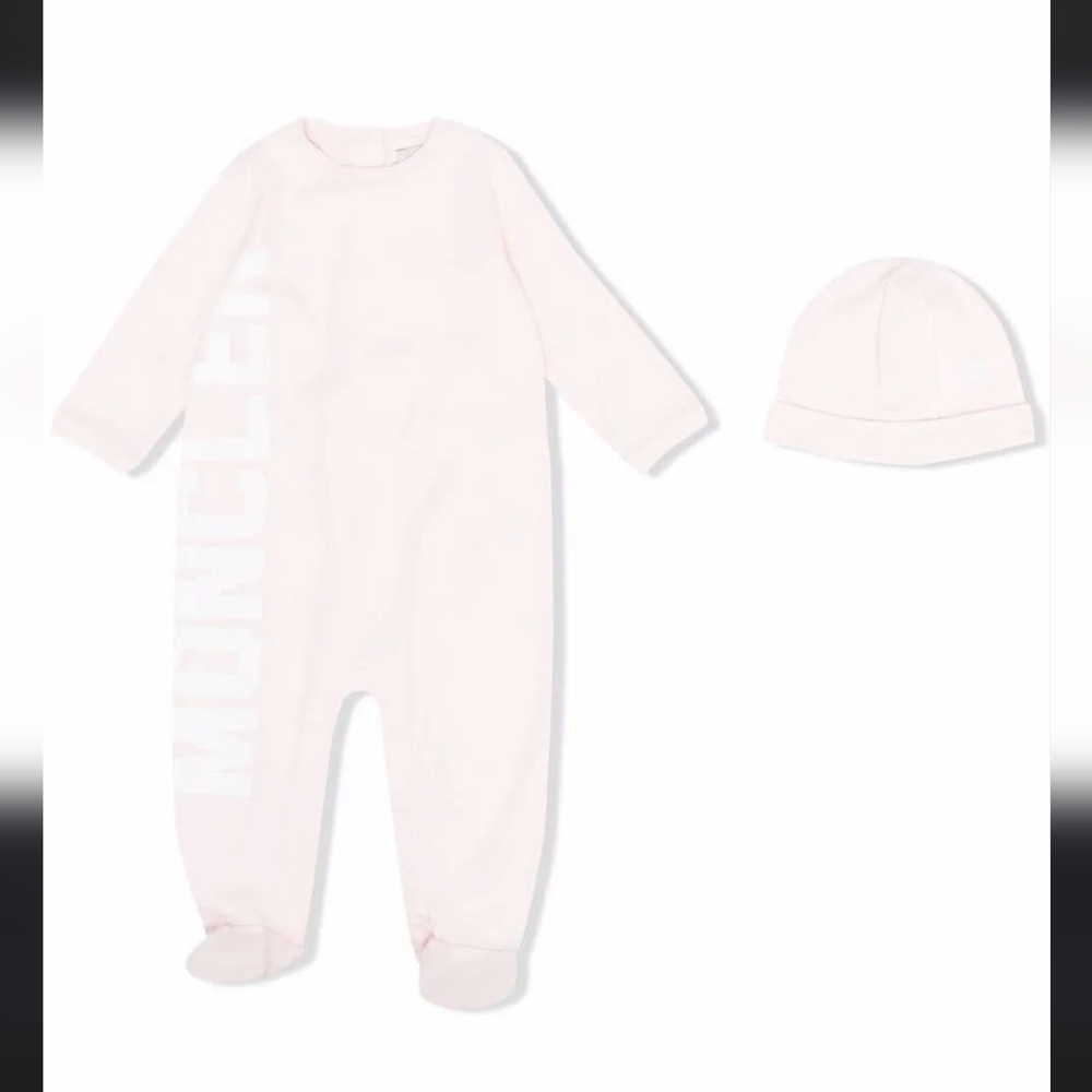 Moncler | Matching Sets | Moncler Logo Babygrow Set Babys 824m